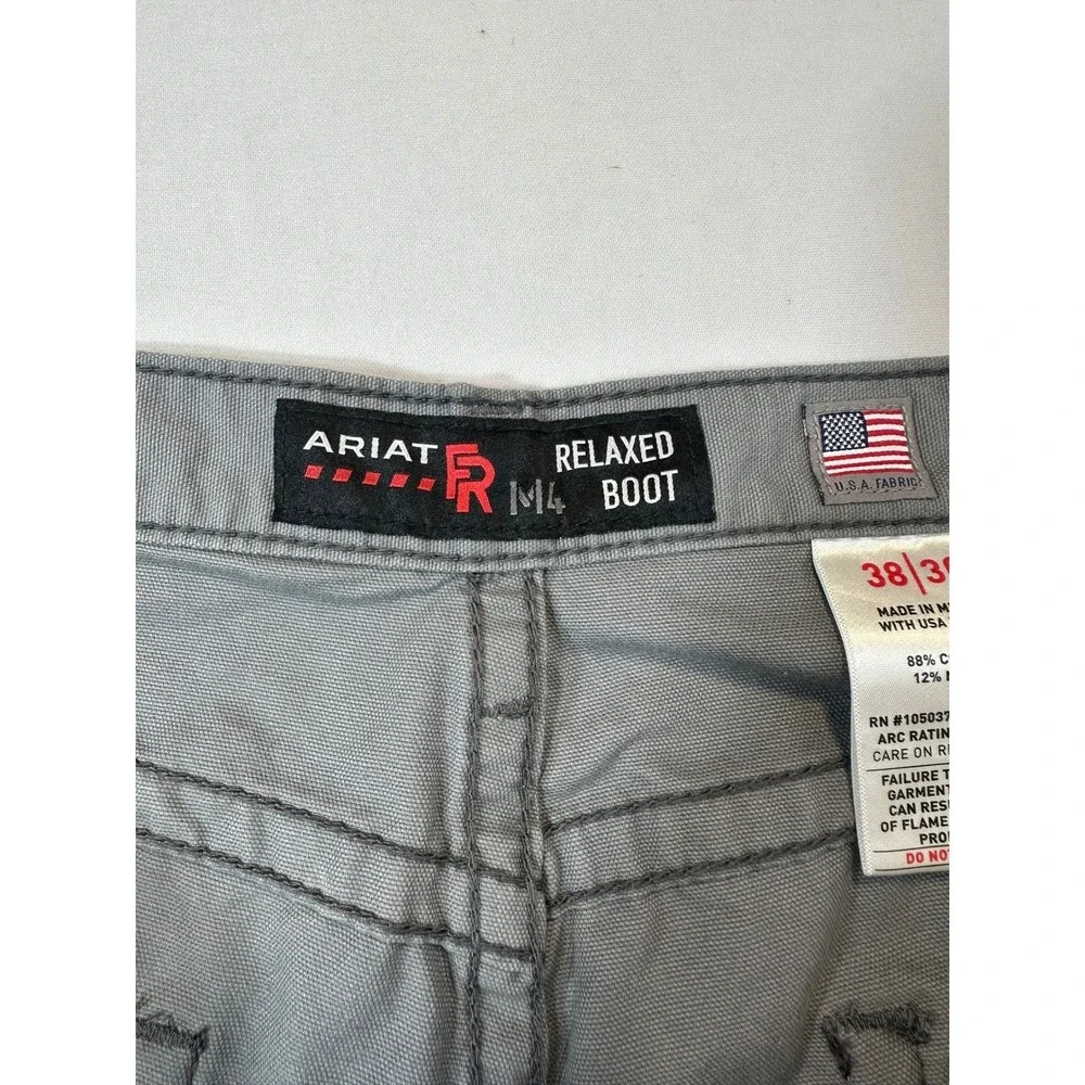 NEW ARIAT WORK FR M4 Workhorse Flame Resistant Pants Gray 40x29 Relaxed fit